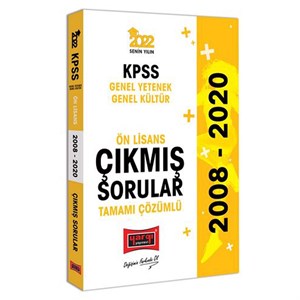 Yargı Yayınları 2022 KPSS GY GK Ön Lisans Tamamı Çözümlü Çıkmış Sorular