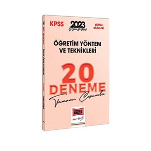 Yargı Yayınları 2023 KPSS Eğitim Bilimleri Öğretim Yöntem ve Teknikleri (ÖYT) Tamamı Çözümlü 20 Deneme